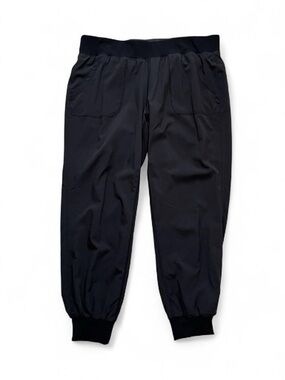 Calvin Klein Black Jogger Athletic Capri Sweatpants Size L Womens